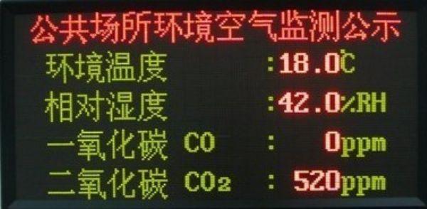 空氣質(zhì)量實(shí)時(shí)監(jiān)測(cè)LED公示屏